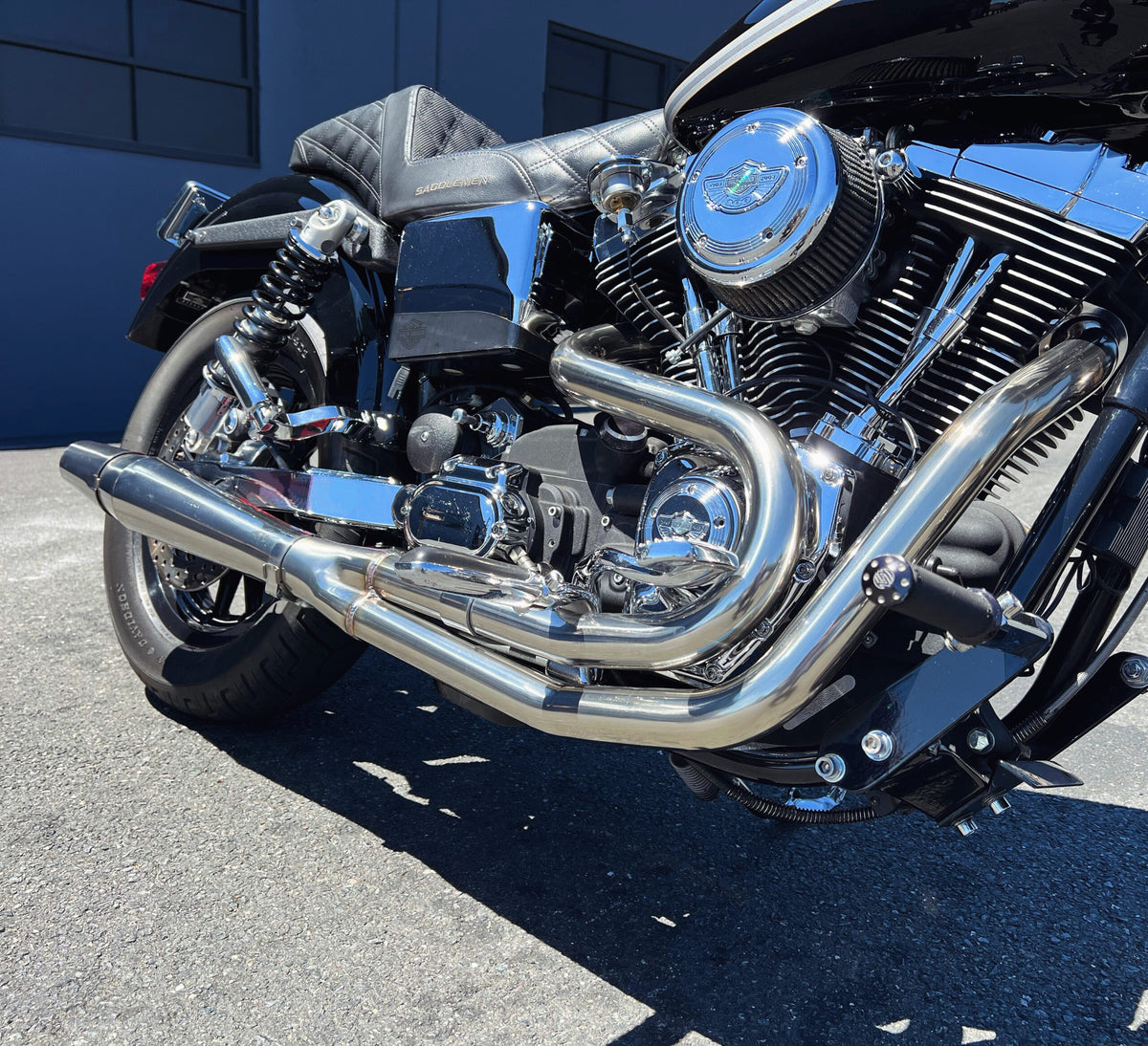 Thunderheader™ Stainless 2-into-1 Megaphone Exhaust - Chrome (99' - 05')