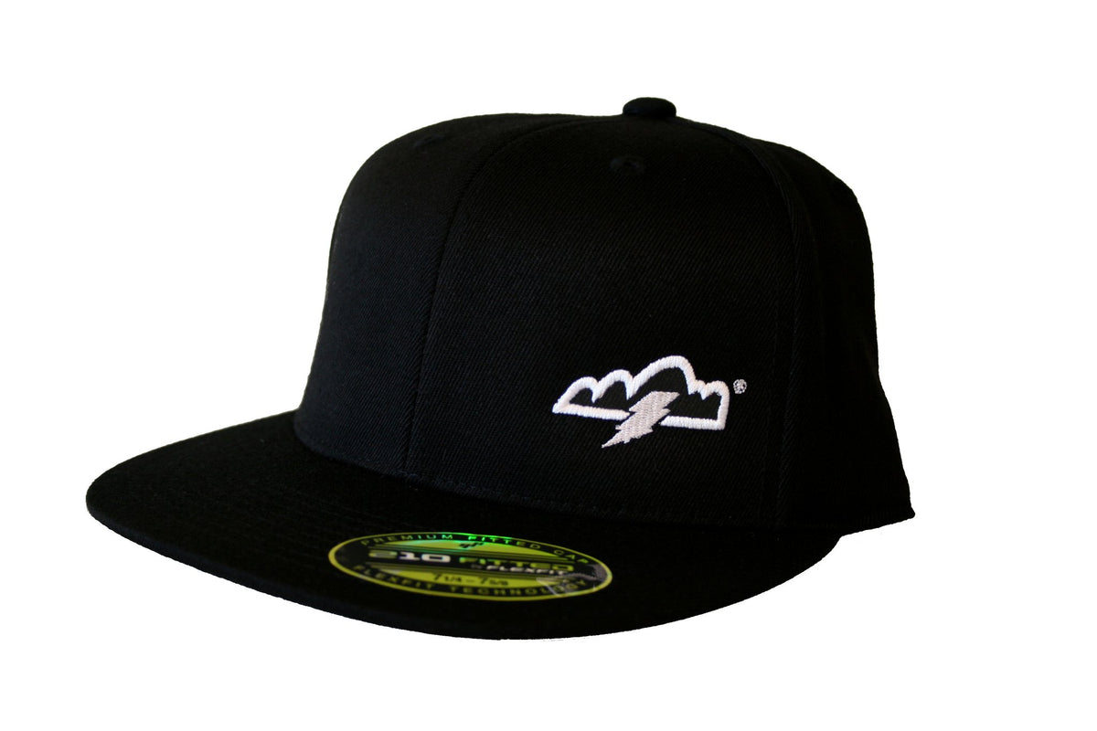 Thunderheader™ FlexFit™ Flat Bill Hat – Black